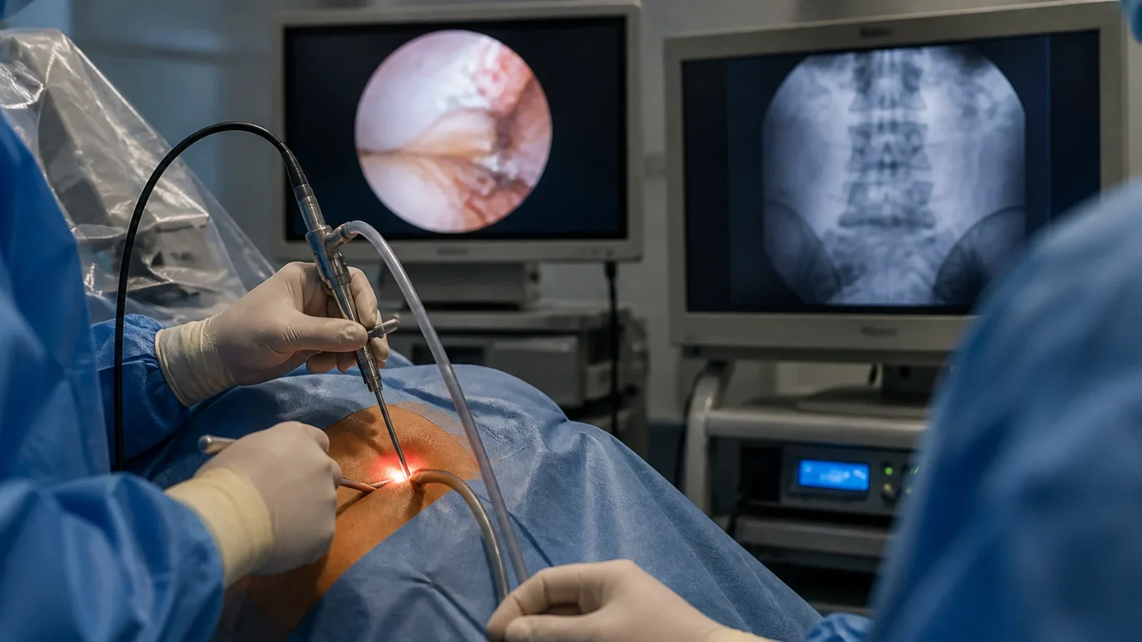 Comparación de dos técnicas endoscópicas para la hernia discal foraminal L5-S1