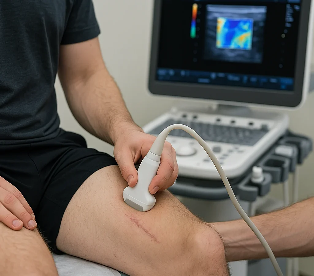 Elastografía de ondas de corte en músculo tras reconstrucción del LCA