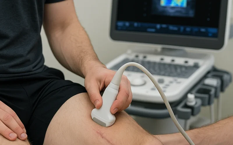 Elastografía de ondas de corte en músculo tras reconstrucción del LCA