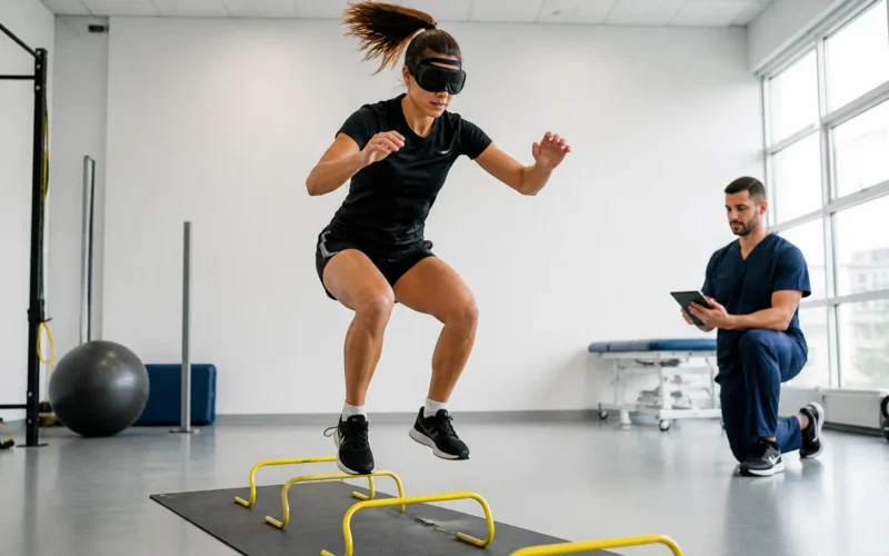 Entrenamiento neurocognitivo con perturbación visual y salto en doble tarea tras reconstrucción del LCA