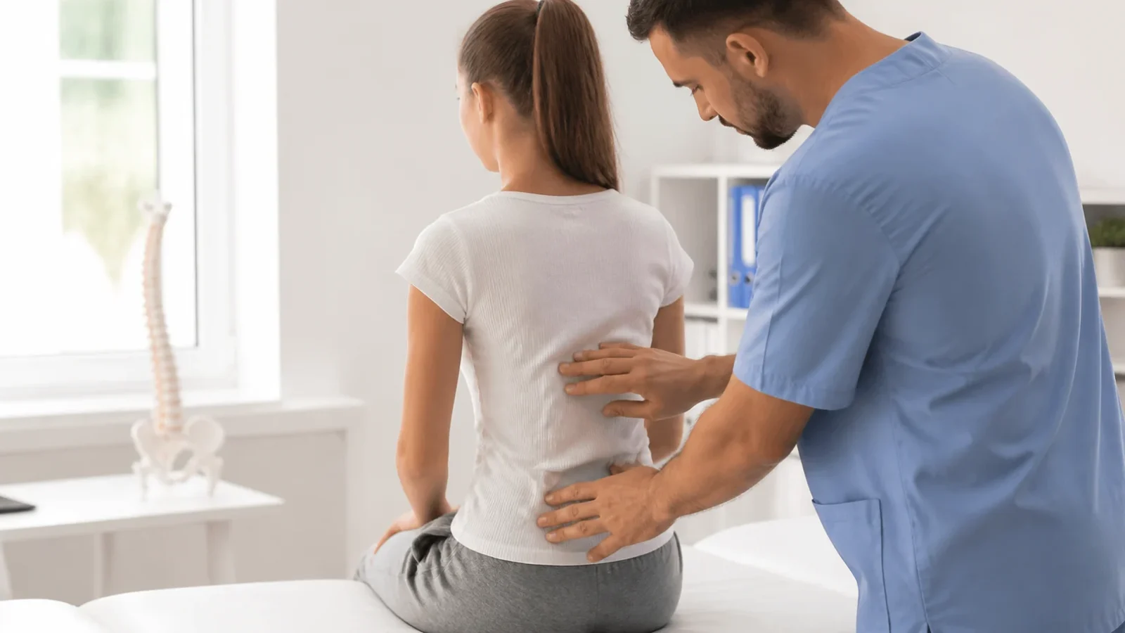 Imagen y manejo del dolor lumbar por escoliosis en adolescentes