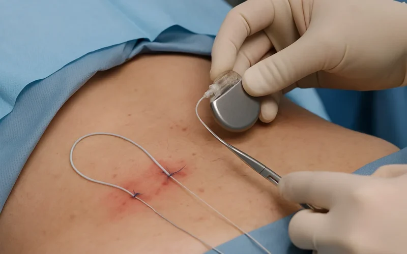 Implante de estimulador nervioso periférico para la neuralgia clúnea superior en pacientes con neuropatía periférica