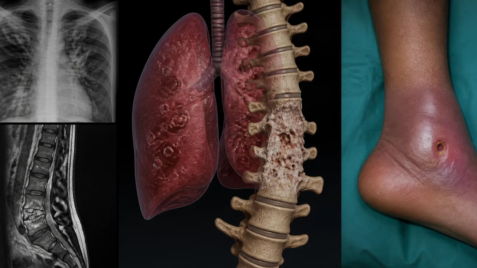 Tuberculosis MDR diseminada con enfermedad de Pott y artritis séptica de tobillo