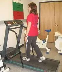 Prueba de cinta de correr de dos etapas